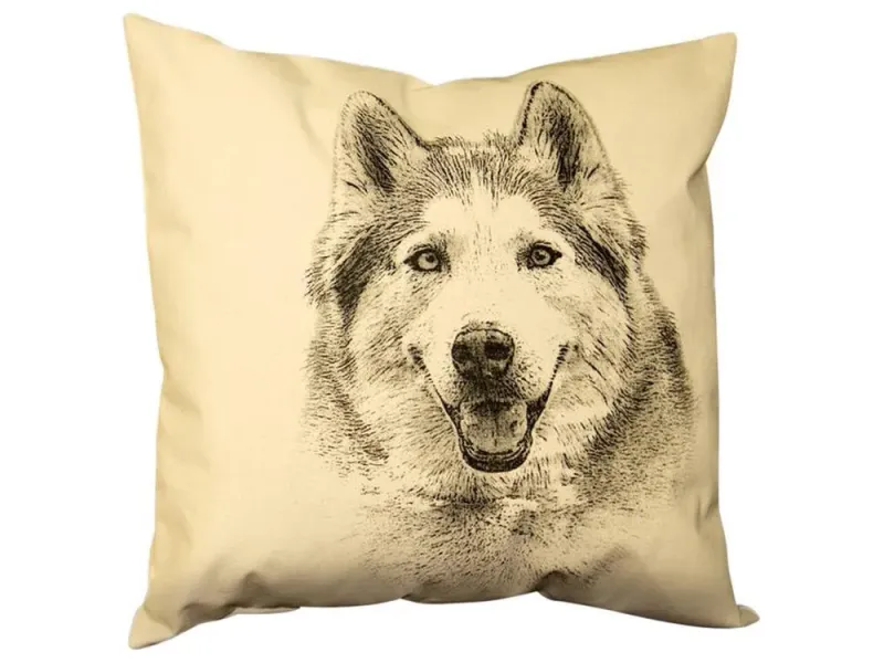 Husky Dog Decorative Pillow