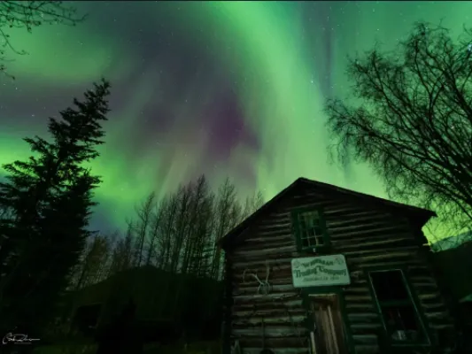 "Aurora Over Trading Post" Aurorua Borealis Photography
