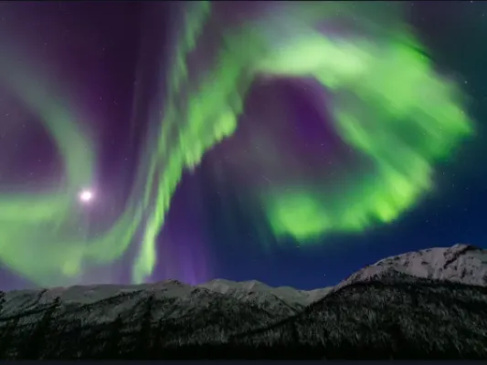 "Aurora Over Ridge - Brooks Range, AK" Aurorua Borealis Photography
