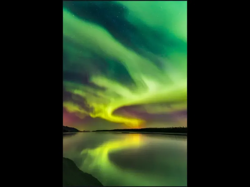 "Aurora Over Knik, October" Aurorua Borealis Photography