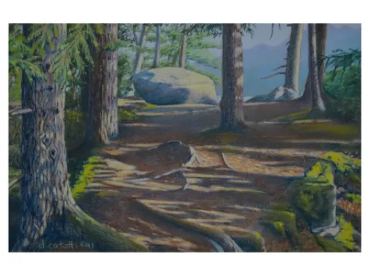 Paradise Peninsula, 13"x9" original pastel