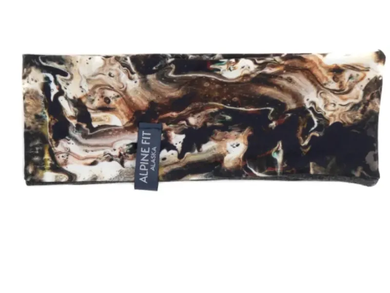 Made in Alaska Merino Wool Lined Headband - Stone Marble