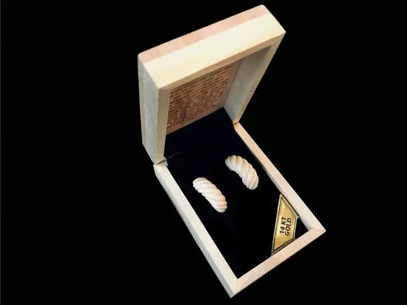 Ivory Jacks Woolly Mammoth Ivory Earrings