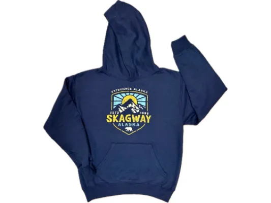 Mountain Stencil Youth Hoody