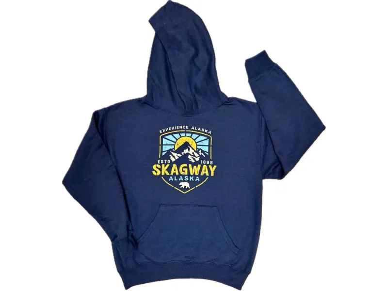 Mountain Stencil Youth Hoody