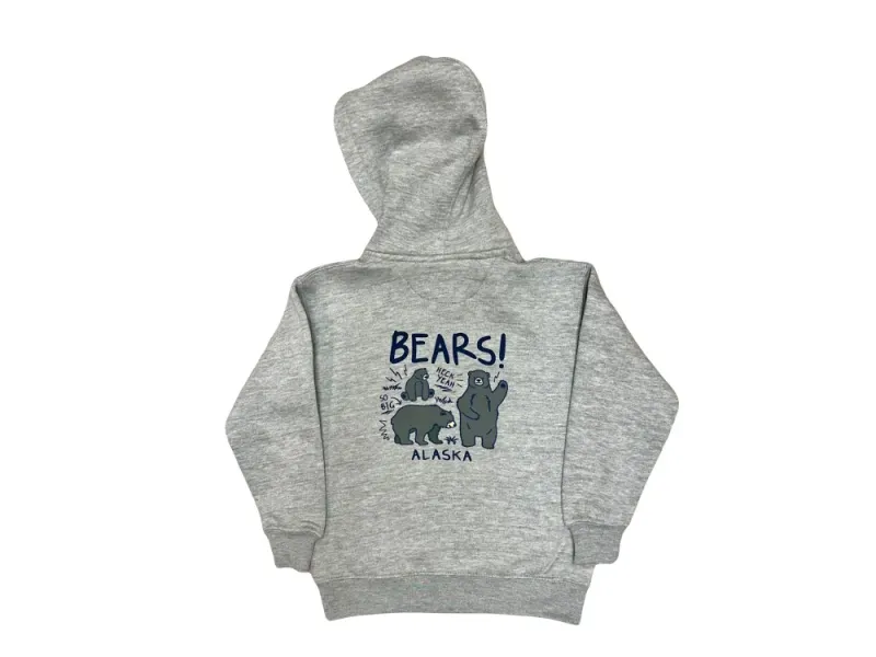 Bears Heck Yeah Zip up Hooded Toddler Sweatshirt