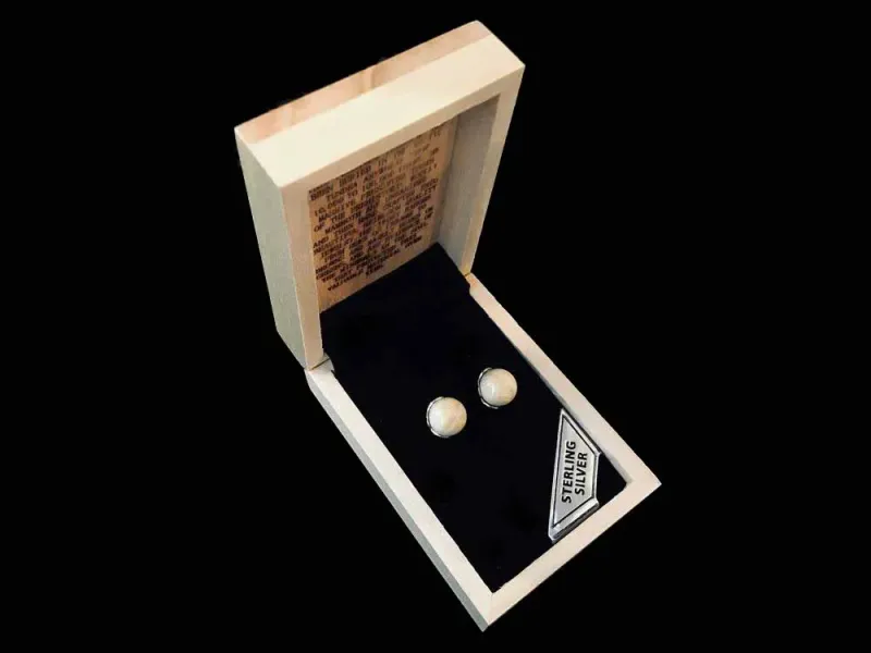 Woolly Mammoth Ivory Stud Earrings