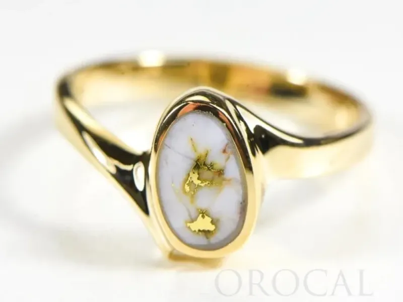 Orocal Gold Quarts Ladies Naturally shaped  Ring-RL1027Q