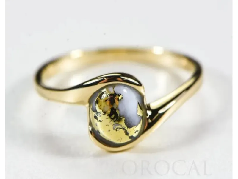 Orocal  Elegant Gold Quarts Ladies Ring-  RL649Q