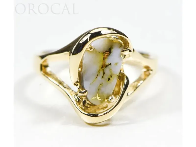 Orocal Gold Quartz Ladies Ring-RL784SQ
