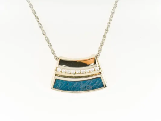 Star Of Alaska Symmetric Design With Covellite And Small Diamonds