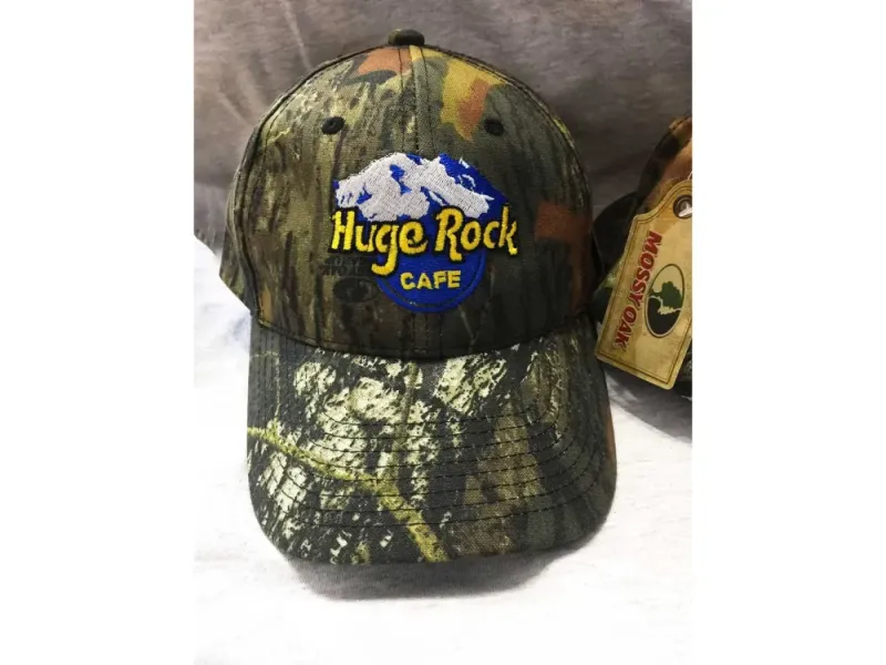 Huge Rock Cafe Baseball Cap in Mossy Oak Camo