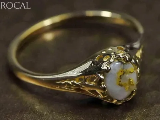 Orocal Classic Gold Quartz Ladies Ring-RL790Q