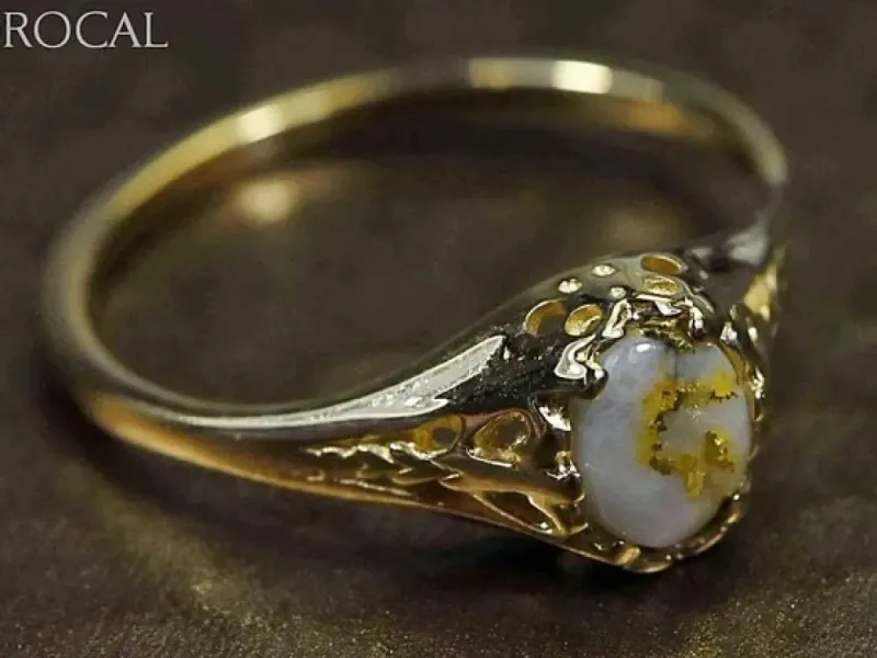 Orocal Classic Gold Quartz Ladies Ring-RL790Q