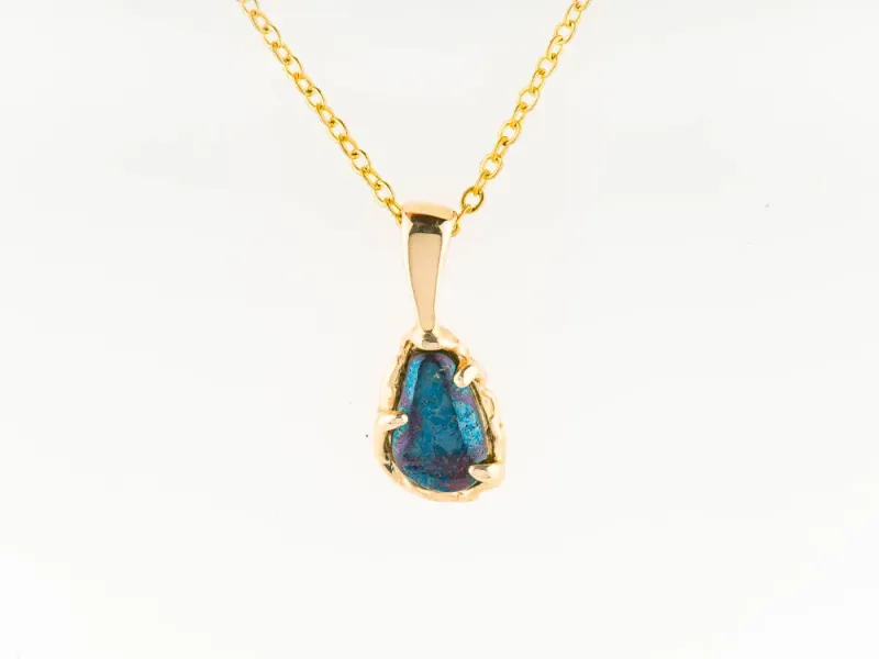 Star Of Alaska Reuleaux Shaped Covellite Pendant