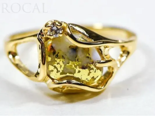 Orocal Naturally Shaped Ladies Ring With 1 Diamond- RL1079DQ