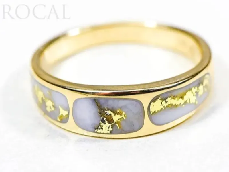 Orocal Elegant Gold Quartz Ladies Ring-RL653Q