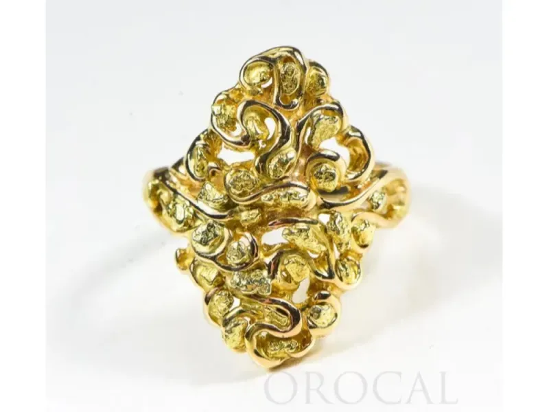 Orocal Free-Form Gold Nugget Ladies Ring- RL239