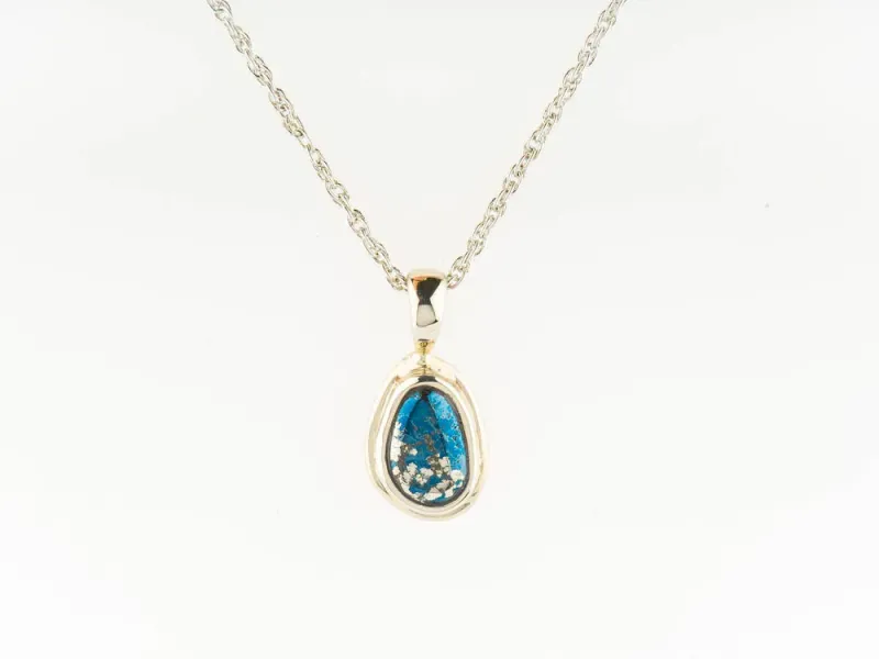 Star Of Alaska Oval Shaped Covellite Pendant