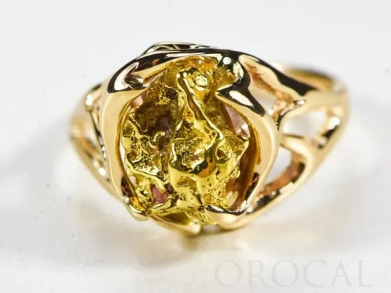 Orocal Natural Gold Nugget Ladies Ring -  RL958N