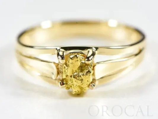 Orocal Single Gold Nugget Ladies Ring -  RL787N