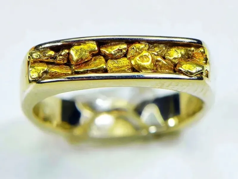 Orocal Natural Gold Nugget Women's Ring -RL902NW