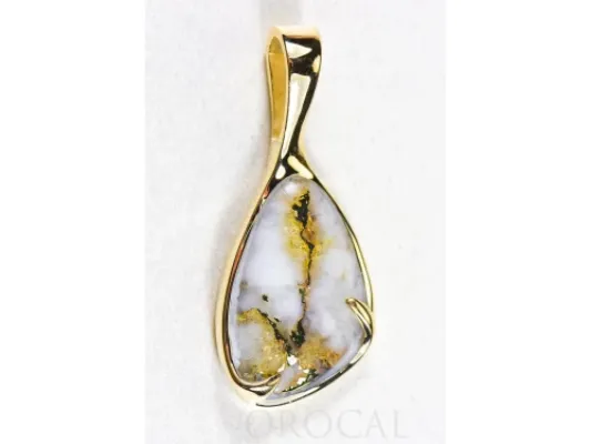 Orocal Gold Quartz Oval Pendant - PSC102Q