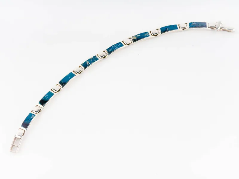 Star Of Alaska Covellite Link Bracelet