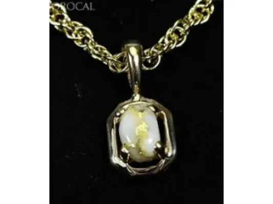 Orocal Gold Quartz Classic Pendant- PN452QX