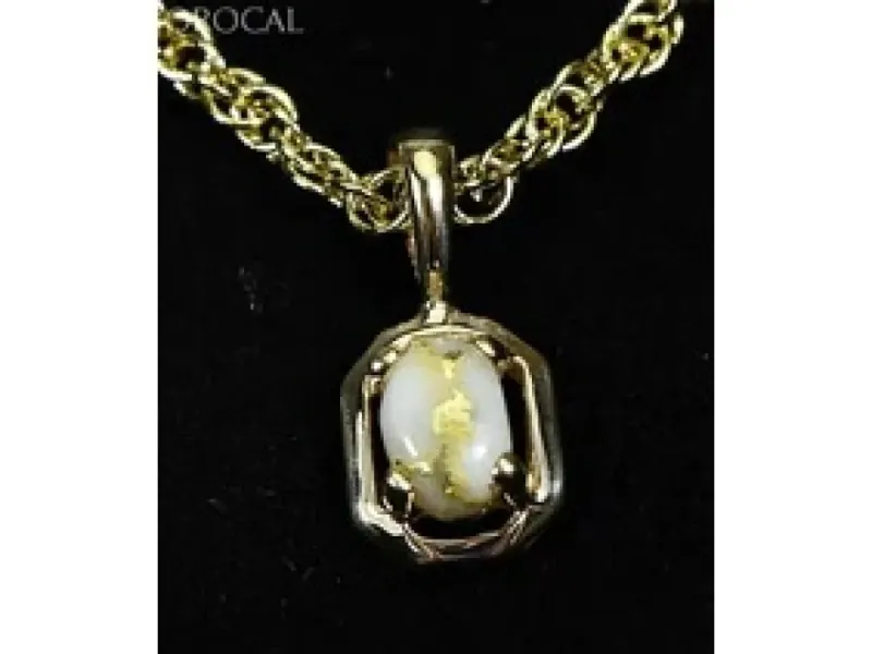 Orocal Gold Quartz Classic Pendant- PN452QX