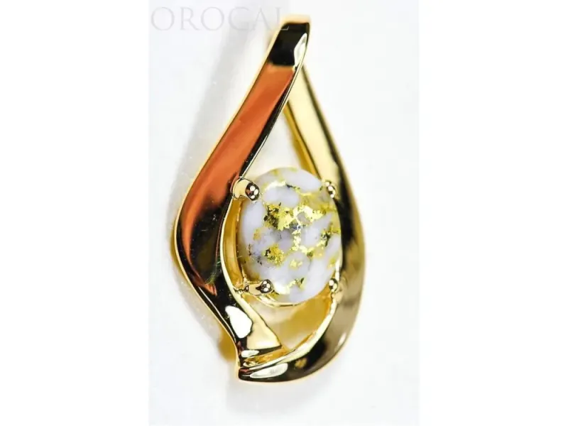 Orocal Gold Quartz Elegant Pendant- PN564QX