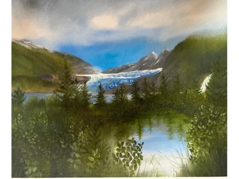 Giclee Print, Mendenhall Glacier Juneau Alaska