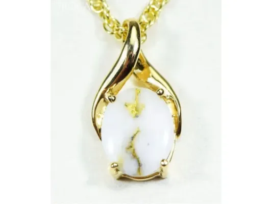 Orocal Gold Quartz Classic Pendant- PN752QX