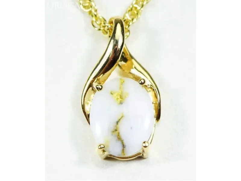 Orocal Gold Quartz Classic Pendant- PN752QX