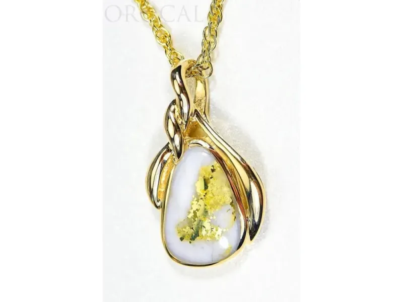 Orocal Gold Quartz Classic Pendant- PN826QX