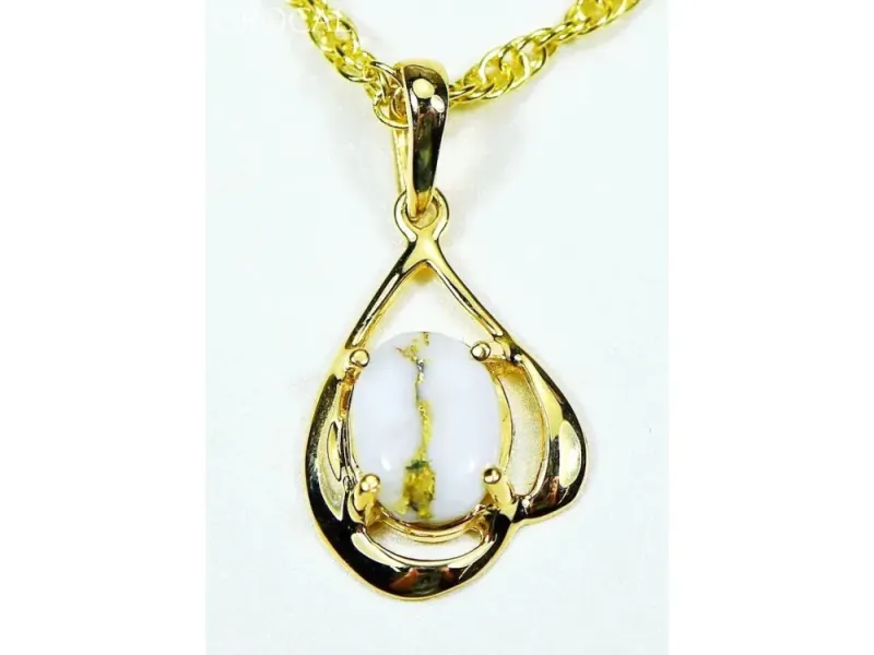 Orocal Gold Quartz Classic Pendant- PN870QX