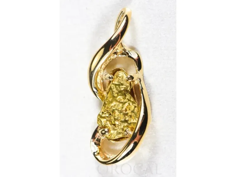 Orocal Gold Nugget Oval Pendant - PN784NX