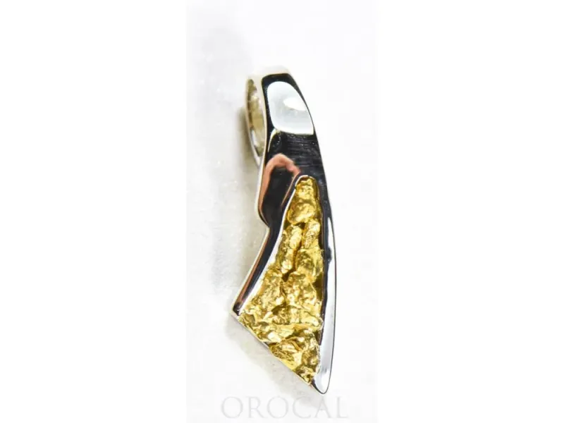 Orocal Gold Nugget Wedge Pendant - PDL129NWX