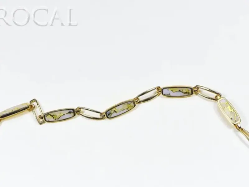 Orocal Gold Quartz Link Bracelet - BDLOV5LQC89