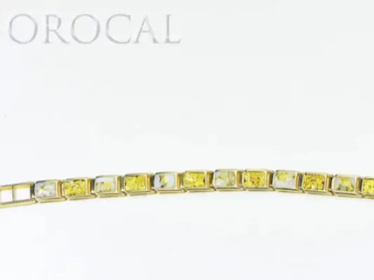 Orocal Gold Quartz and Gold Nugget Bracelet - B8MM7N7Q