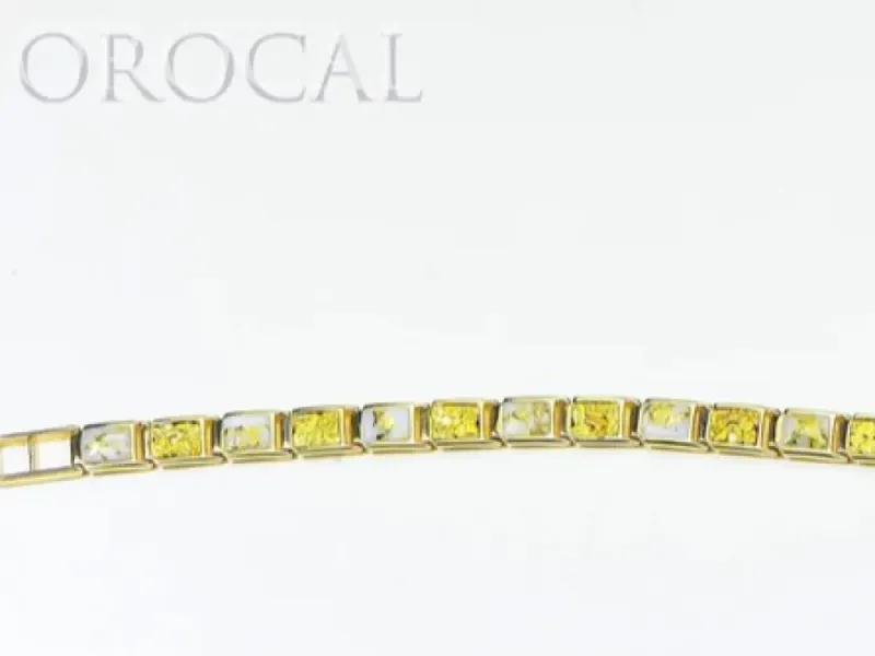 Orocal Gold Quartz and Gold Nugget Bracelet - B8MM7N7Q