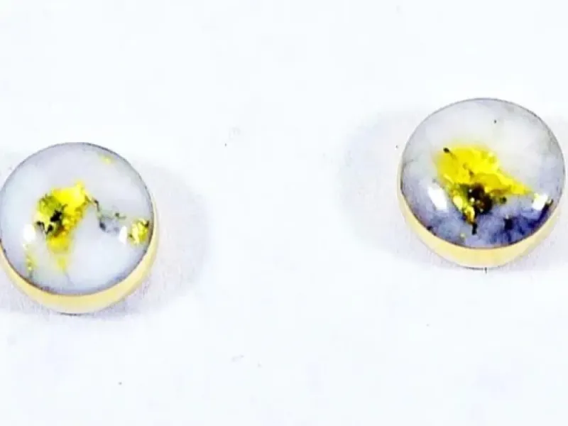 Orocal Gold Quartz Circle Post Earrings - EBZ4MMQ