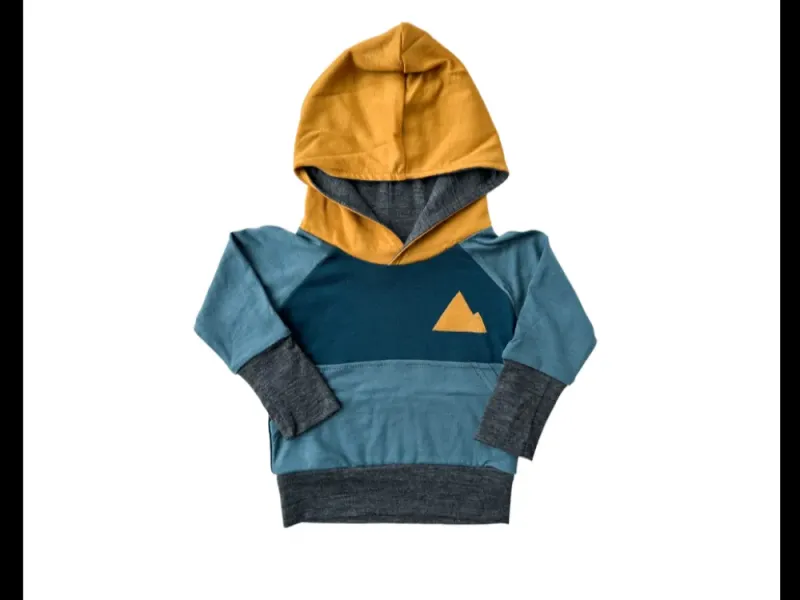Grow-With-Me Kids Merino Wool Hoodie Top