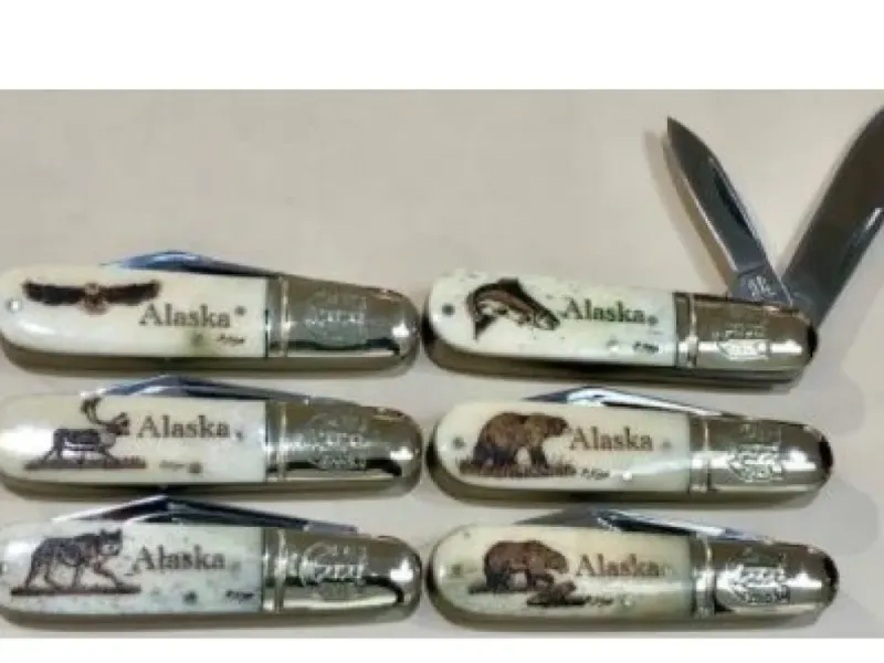 SCRIMSHAW “ALASKA” KNIFE