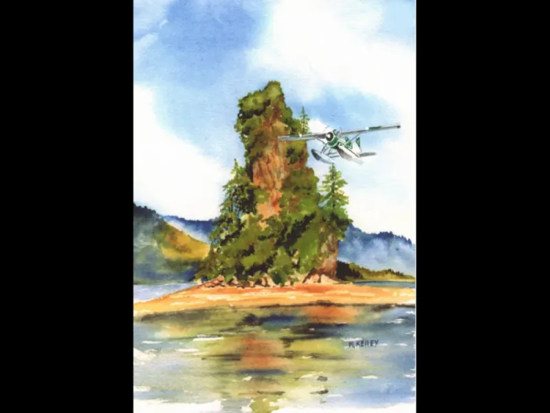  Water Color Art Print “Eddy Rock” 11x14 by Maida Kelly