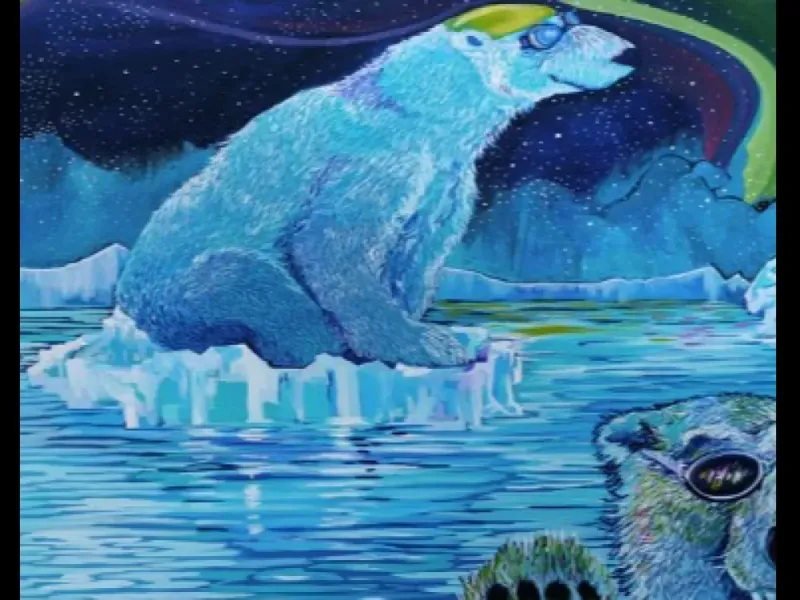 Art Print “ Iceberg Photobomber” Katie Sevigny