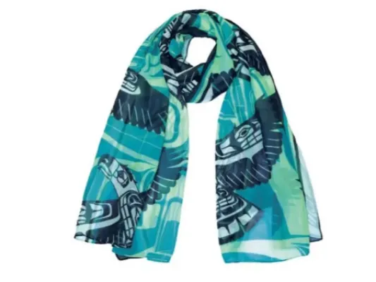 Chiffon Scarf – Eagle Spirit by Ben Houstie