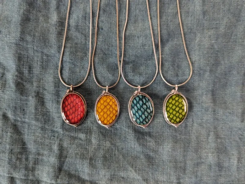 Oval Mermaid Pendant Necklace
