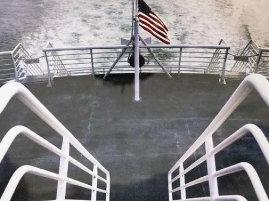 Ferry Flag Print