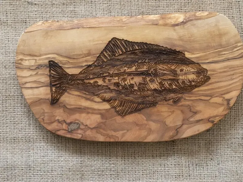 Halibut Wood Cutting Board